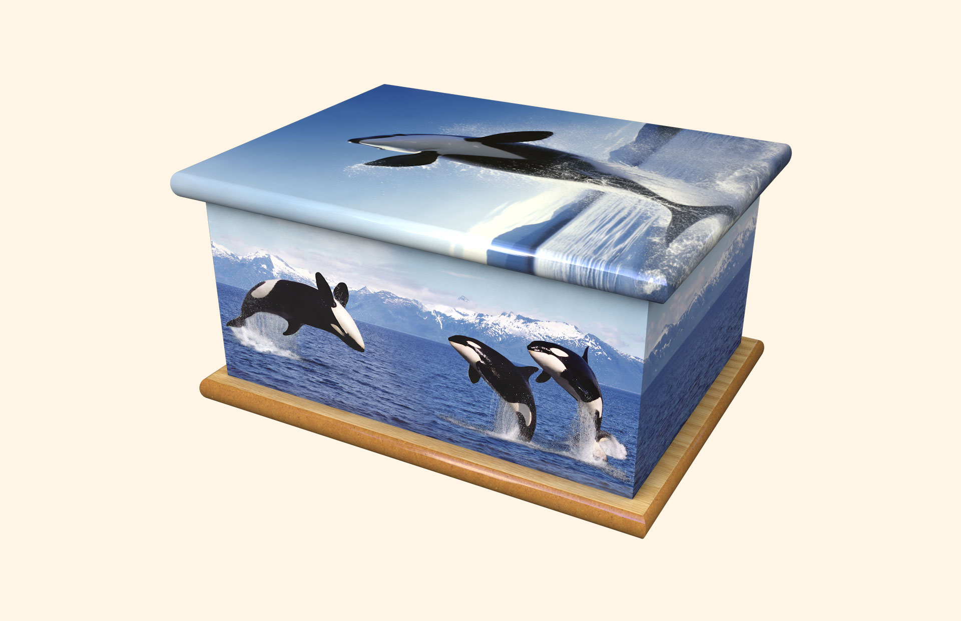 Free & Wild adult ashes casket